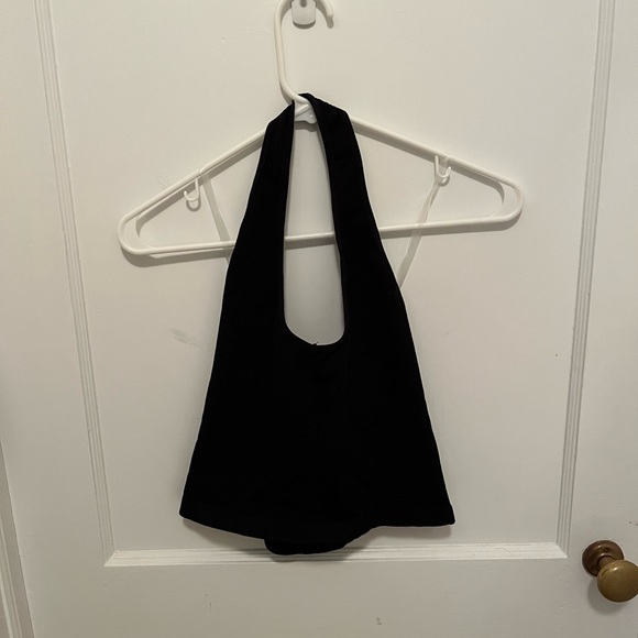 Black Halter Neck Tank - Picture 2 of 3